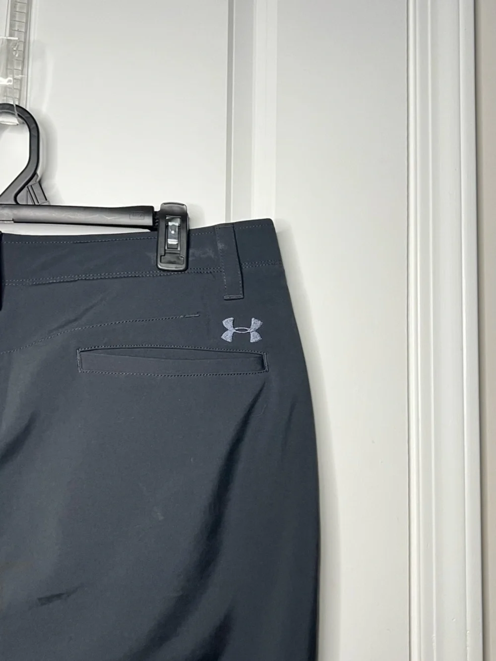 Under Armour Pants Coldgear Golf Performance Blk Stretch Flat Front Men's 38x32